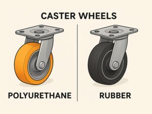 Polyurethane vs Rubber Caster Wheels