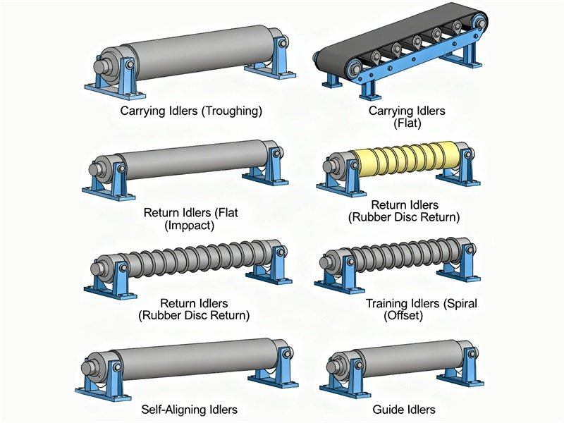 Conveyor Idler Roller Types