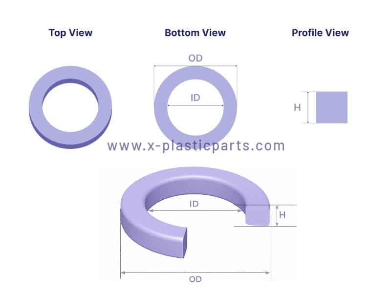 Custom Square O Ring