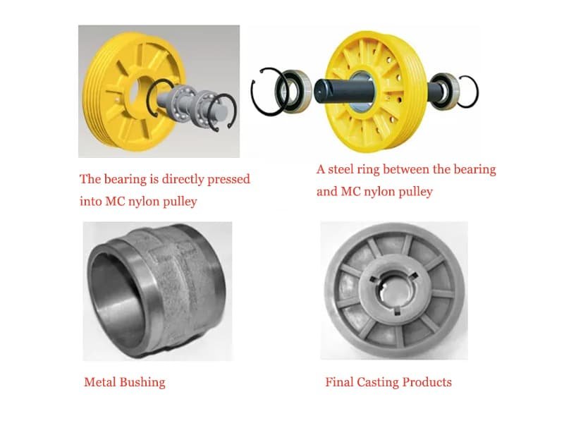 MC Nylon Pulley Structure