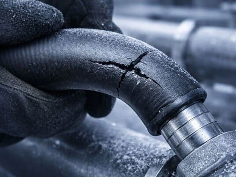 Rubber Bellow Surface Cracks