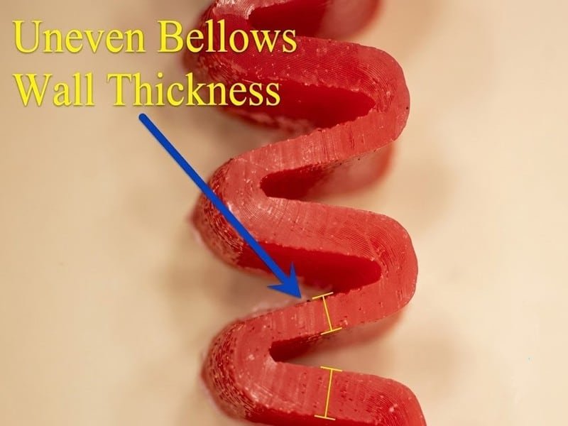Uneven Bellow Wall Thickness