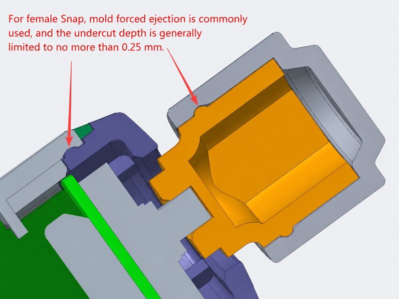 Forced-Release Snap-fits