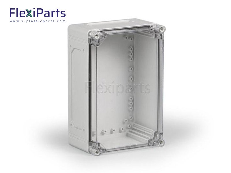 Flame-Retardant Enclosure with Transparent Cover