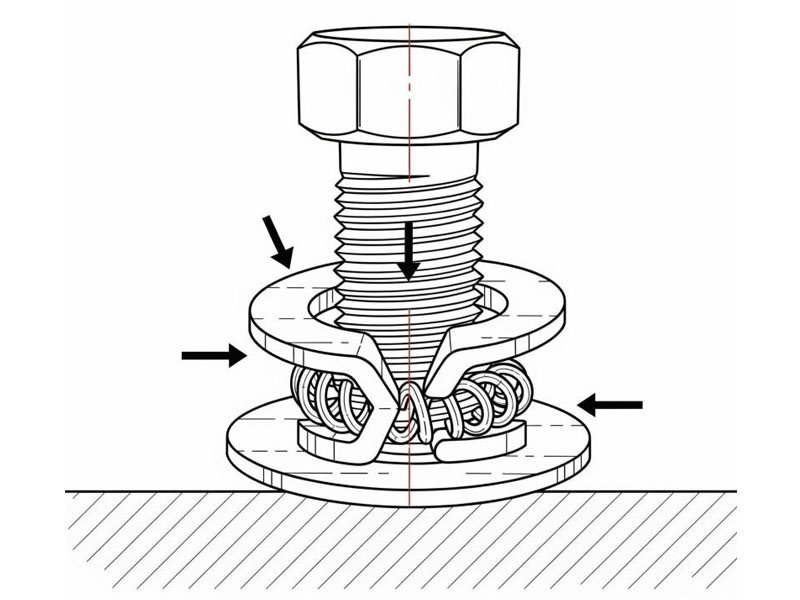 How a Split Lock Washer Works